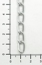 Cadena aluminio plata x 1m #11