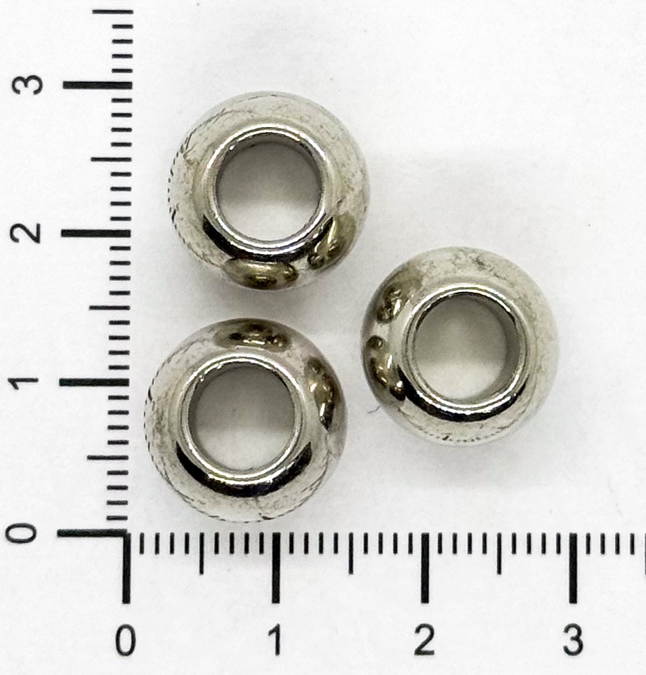 Bolita CCB niquel pase ancho 14mm x 10gr.