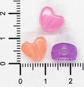 Plástico luminoso corazón x 10 gr