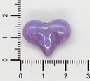 Plástico corazón tornasol x 10 grs.