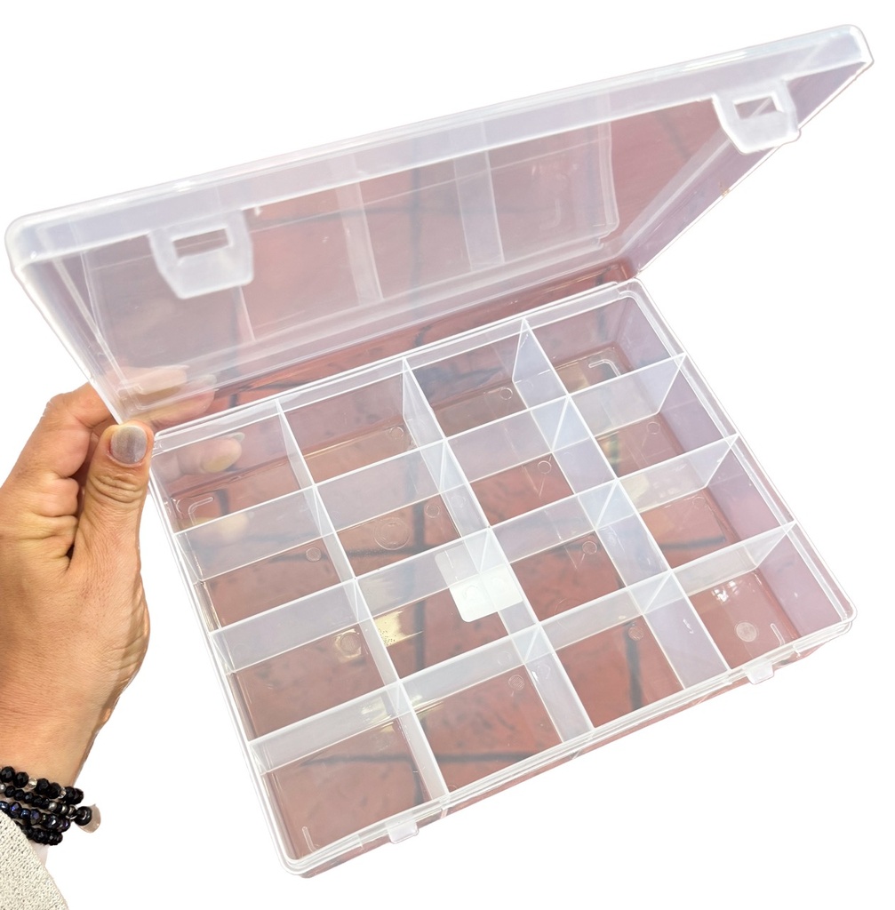 Cajita organizadora 16 div- 23x18cm 