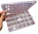 Cajita organizadora rectangular 19x13x2,2 cm x 24 div 