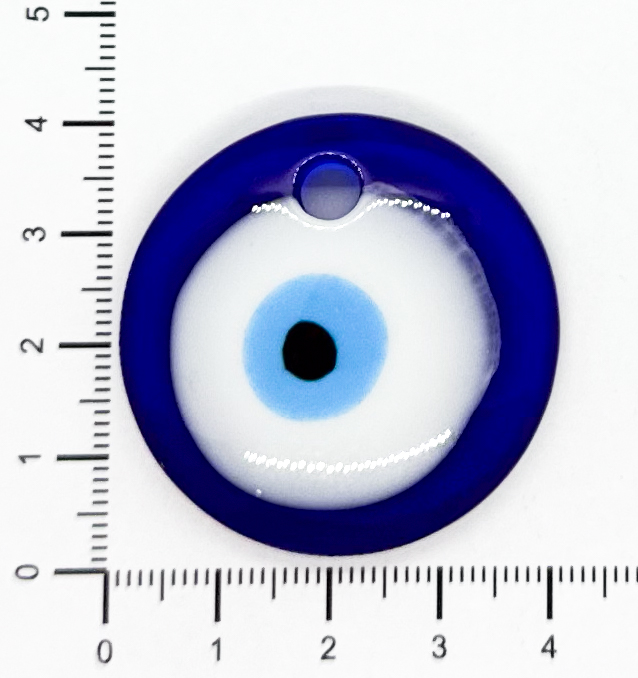 Ojo turco resina redondo 40mm x 1un 