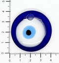 Ojo turco resina redondo 40mm x 1un 