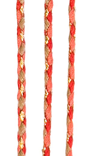 Cordón trenzado algodón c/lurex #012 x 5mt.  