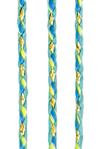 Cordón trenzado algodón c/lurex #011 x 5mt.  