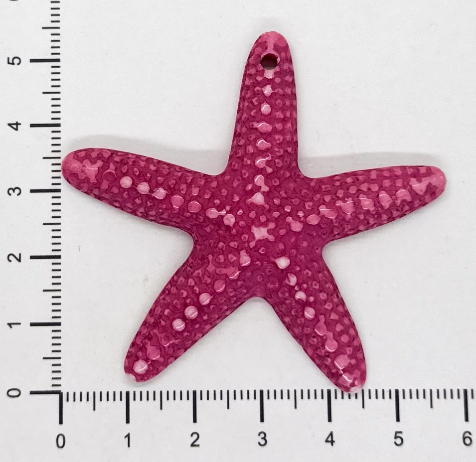 Estrella de Mar resina (mod 1) fucsia x 1un 