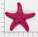 Estrella de Mar resina (mod 2) fucsia x 1un