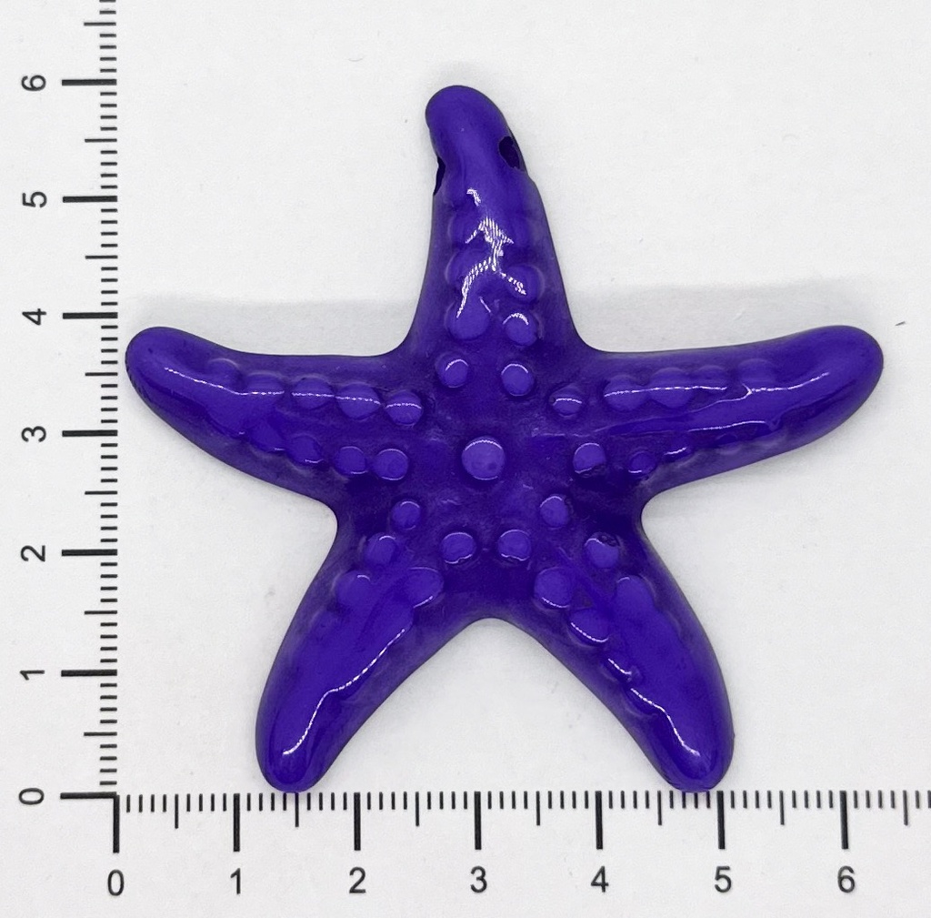 Estrella de Mar resina (mod 2) violeta x 1un