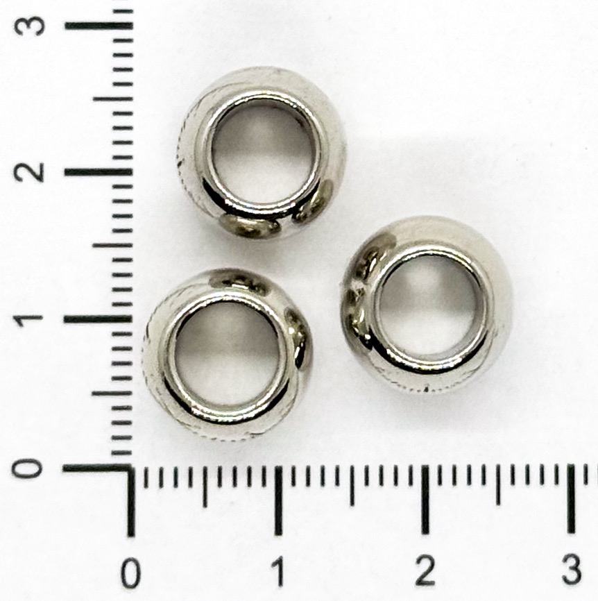 Bolita CCB niquel pase ancho 12mm x 10gr.