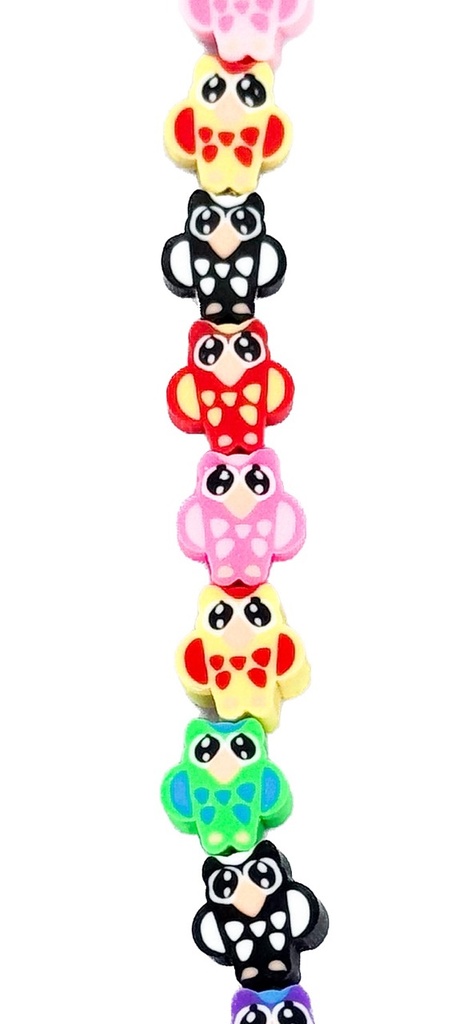 Tira de fimo búhos x 40un   