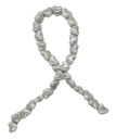 Cerámica 10mm corazón gris