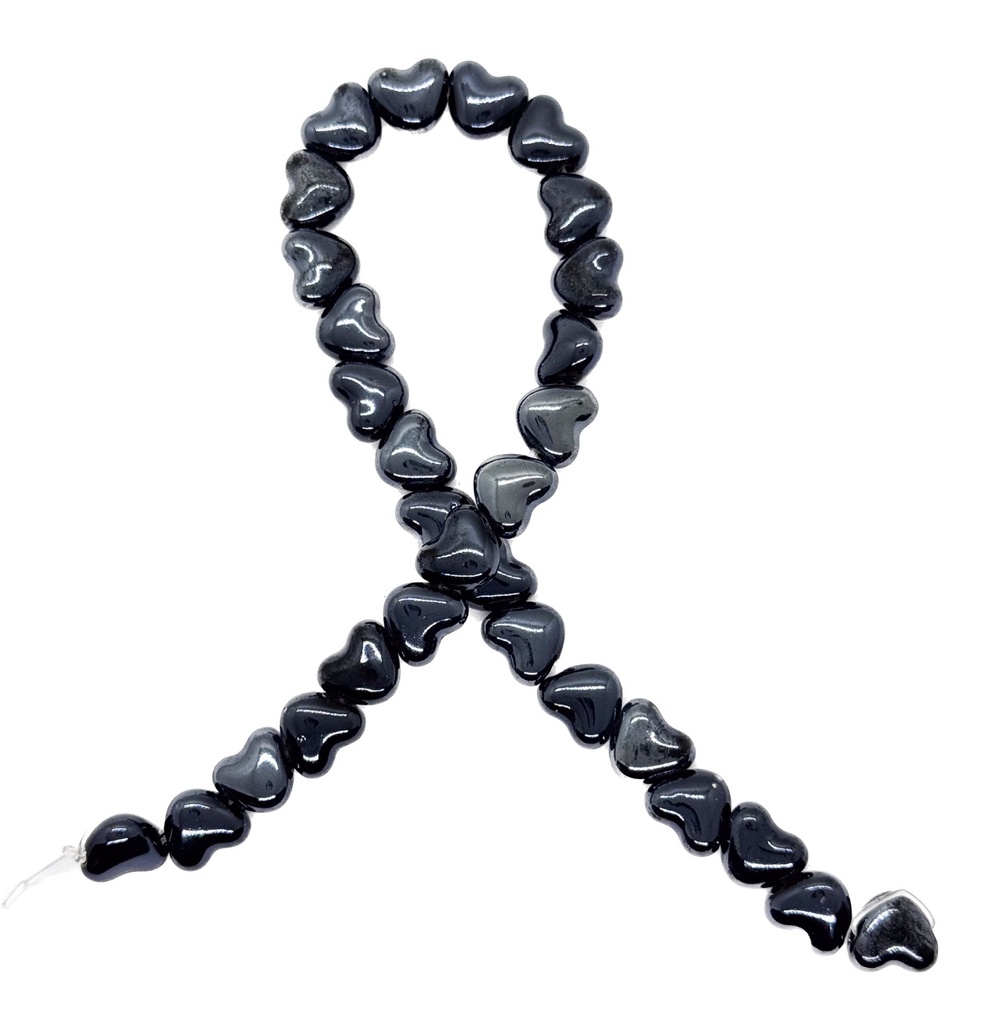 Cerámica 10mm corazón peltre