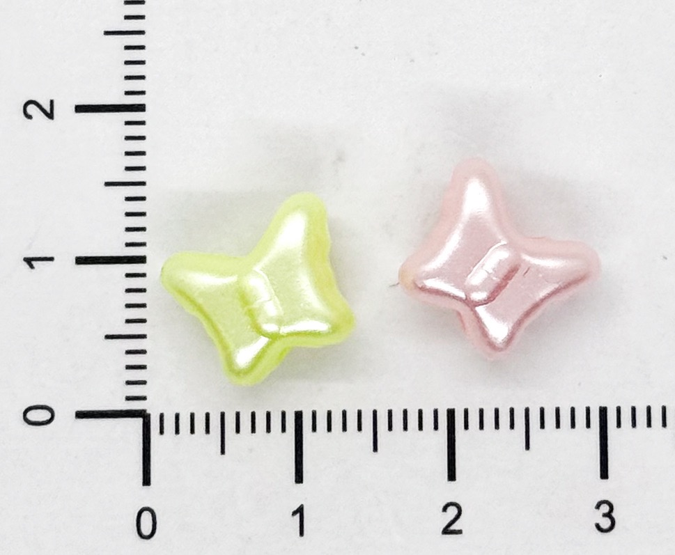  Plástico infantil pastel perlado mariposa x 10gr. 