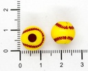 Pelotita sóftbol amarilla 10mm x 10gr. 