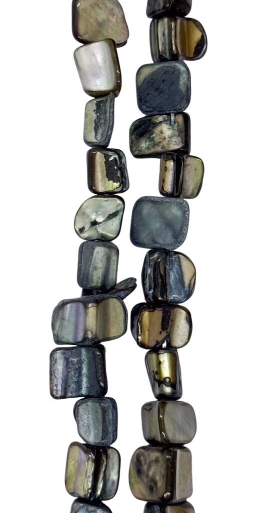 Tira nacar chispita gris 40cm x 1un  