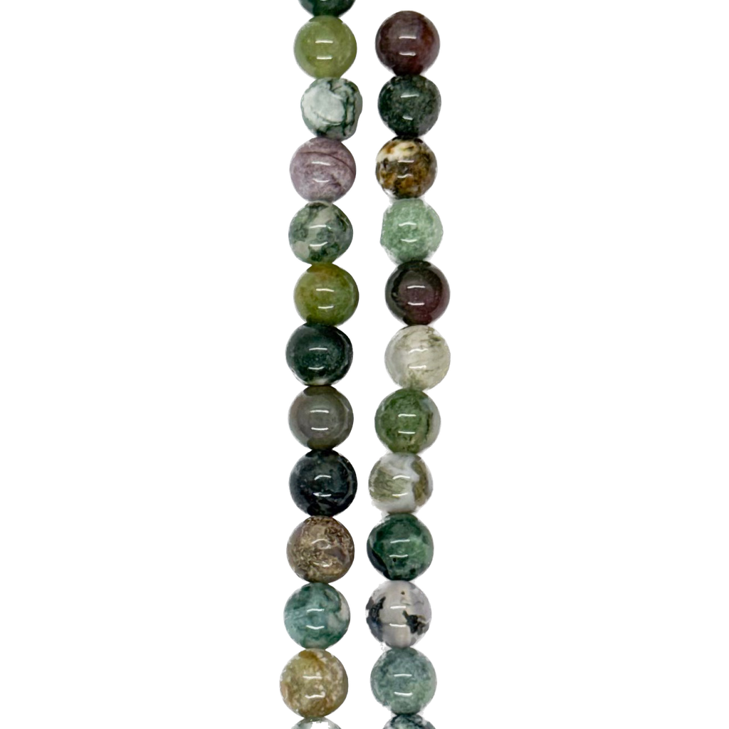 Bolita agata india 6mm x tira   