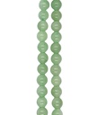 Bolita agata lisa verde 6mm x tira 
