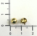 Tacha dorada redonda conica 5x5mm x 50un.  