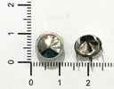 Tachas níquel redondas cónica 9,5mm x 50un.   