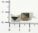 Tacha níquel cuadrada 8x8mm x 25un.