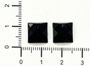 Gemas termopegables negra cuadrada 10x10mm x 10un 
