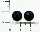 Gemas termopegables negra redonda 10mm x 20un 