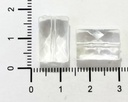 Cairel acrílico transparente rectángulo 15x10mm x 10gr.