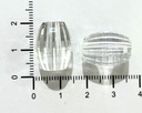 Cairel acrílico transp. semilla pasante 18x13mm x 20gr 