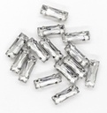 Gema engarzada plata rectangular 7x20 mm x 20un
