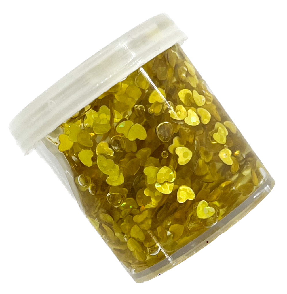 Glitter gel dorado x 13 cc.