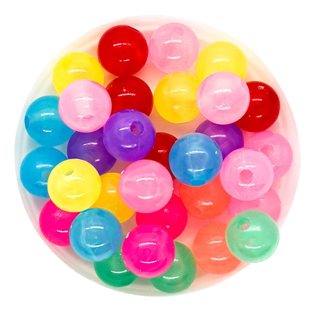 Luminosas bolita 10mm mix color x 10gr.