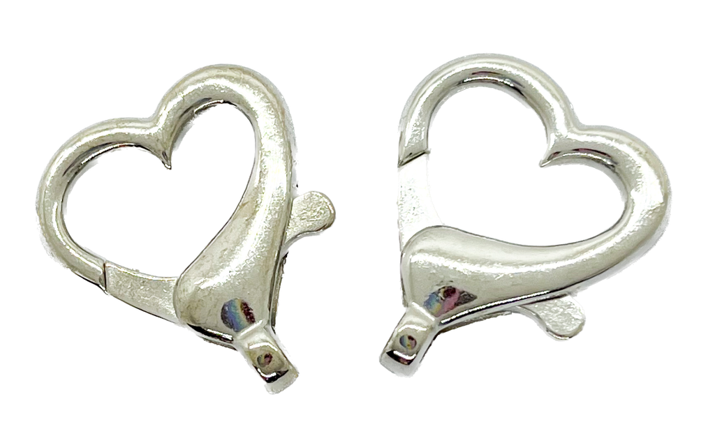 Mosquetón corazón llavero  x 2 un 