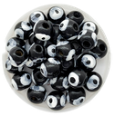 Ojos turcos madera negro 10mm x 10un.