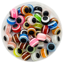 Ojos turcos redondos mix color 8mm x 20un.