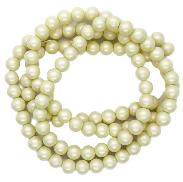 Perla vidrio satinada 8mm natural