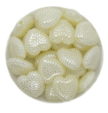 Perla de río plástica corazón multip 12mm x 10gr.