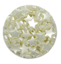 Perla de río plástica estrella 12mm x 10gr.