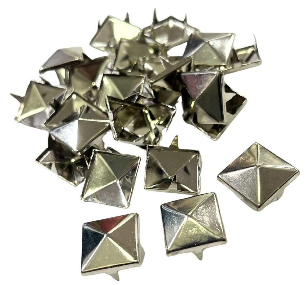 Tacha niquel cuadrada 12x12 mm x 10gr.