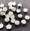 Tachas metálicas c/perla 10mm x 50 un.