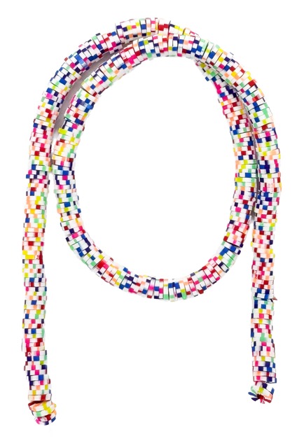 Tira Fimo plano 6 mm jazpeado multicolor