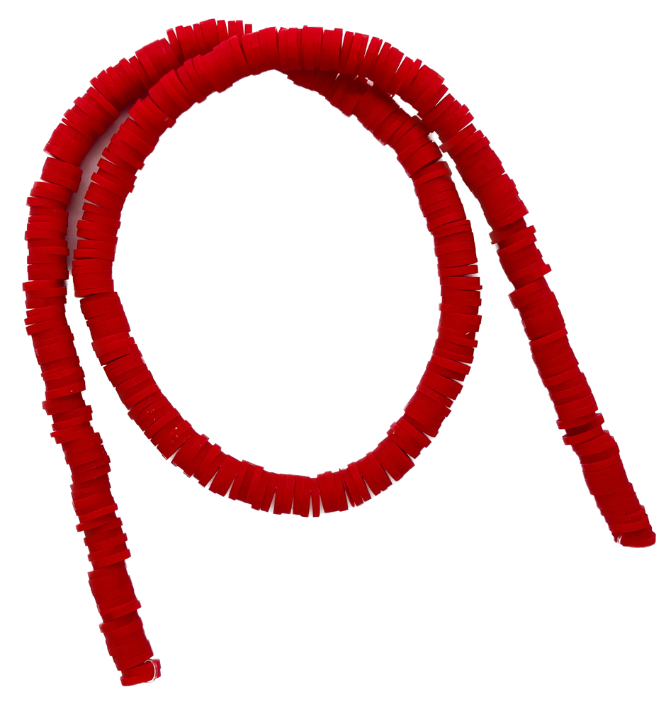 Tira Fimo plano 6 mm rojo #2