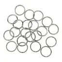 Argollas de unión níquel 10mm x 0,8mm