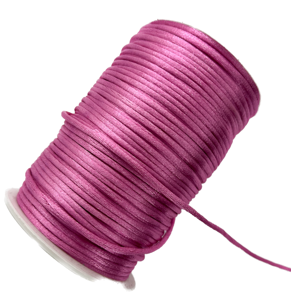 Cordón de seda rosa dior 2mm