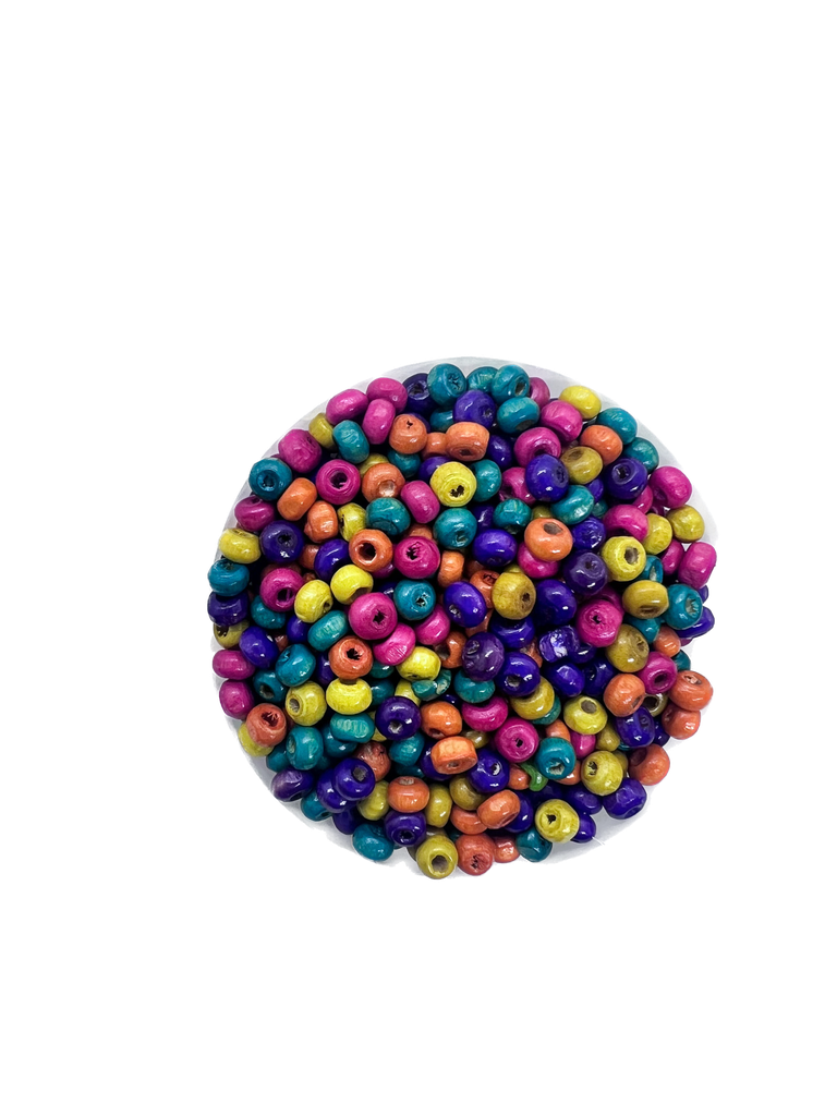 Bolita madera 4mm multicolor