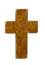 Cruz madera marron 22x14 mm x 10 un.