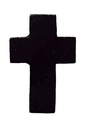 Cruz madera negra 22x15 mm x 10 un.
