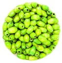 Arroz madera 8x5mm verde x 20gr.