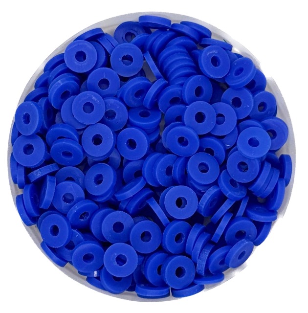 Argollita fimo 6mm a granel azúl x 10 grs.