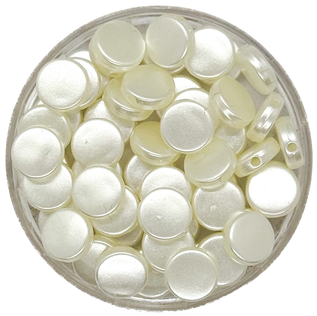 Perla de río plástica pastilla 8mm x 10gr.